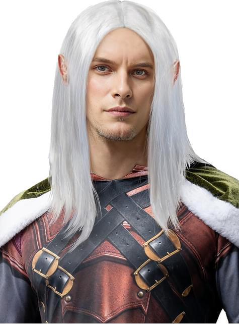 Peluca de Drizzt Do“Urden para adulto - Dragones y mazmorras - Funiglobal | Funidelia