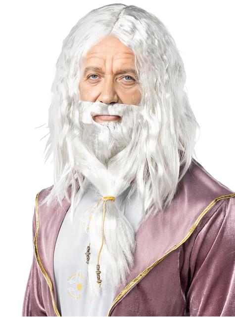 Peluca de Dumbledore con barba - Harry Potter - Funiglobal | Funidelia