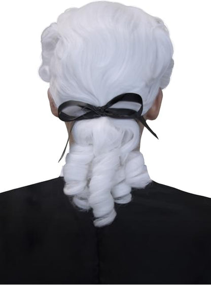 Peluca de época barroca para hombre - Funiglobal | Funidelia