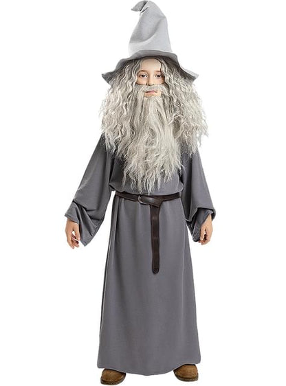 Peluca de Gandalf con barba para niños - El Señor de los Anillos - Funiglobal | Funidelia