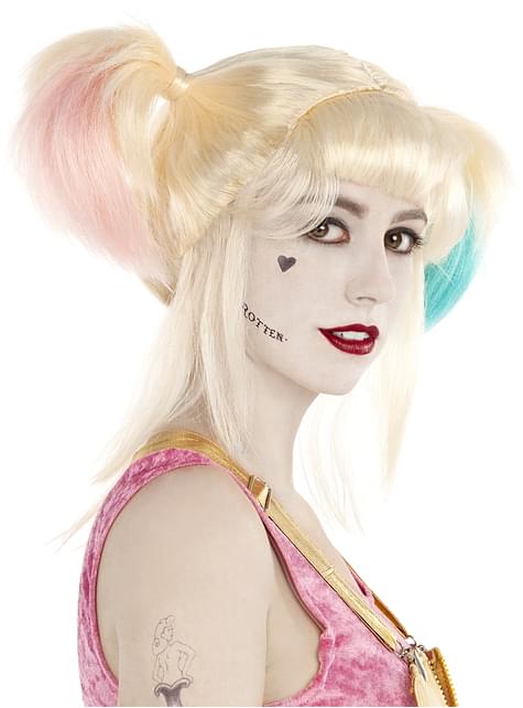 Peluca de Harley Quinn - Birds of Prey - Funiglobal | Funidelia