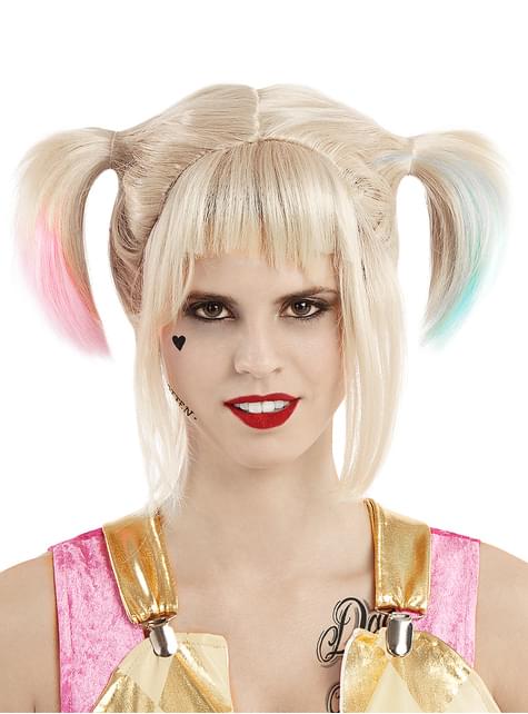 Peluca de Harley Quinn - Birds of Prey - Funiglobal | Funidelia