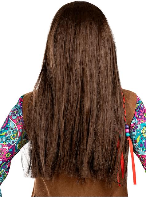 Peluca de hippie morena - Funiglobal | Funidelia