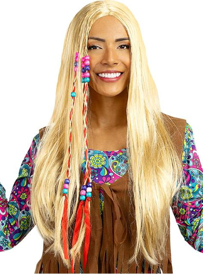 Peluca de hippie rubia - Funiglobal | Funidelia