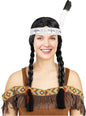 Peluca de India con trenzas - Funiglobal | Funidelia