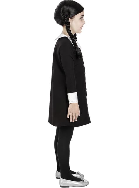 Peluca de Miércoles Addams para niña - La Familia Addams - Funiglobal | Funidelia