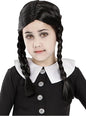 Peluca de Miércoles Addams para niña - La Familia Addams - Funiglobal | Funidelia
