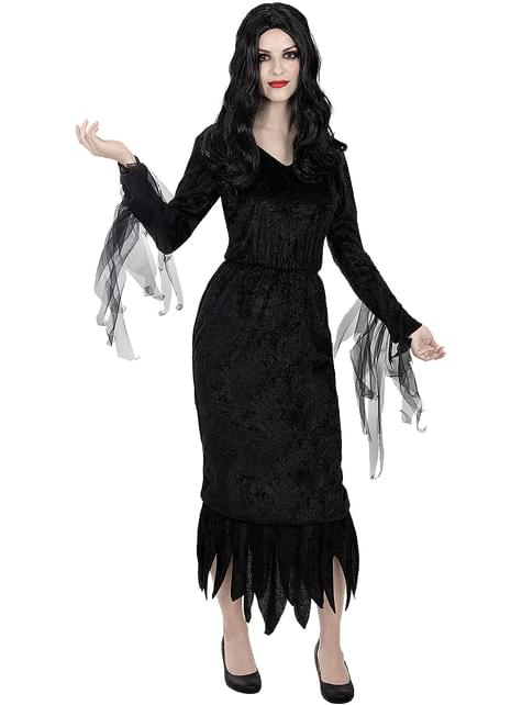 Peluca de Morticia Addams para mujer - La Familia Addams - Funiglobal | Funidelia