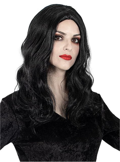 Peluca de Morticia Addams para mujer - La Familia Addams - Funiglobal | Funidelia