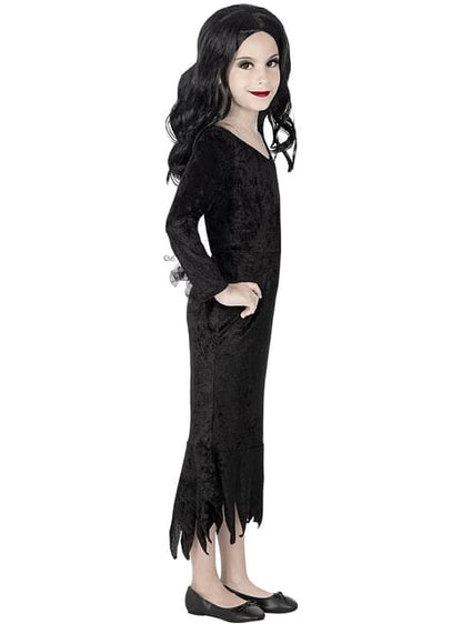 Peluca de Morticia Addams para niña - La Familia Addams - Funiglobal | Funidelia