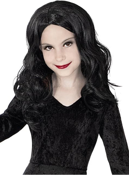 Peluca de Morticia Addams para niña - La Familia Addams - Funiglobal | Funidelia