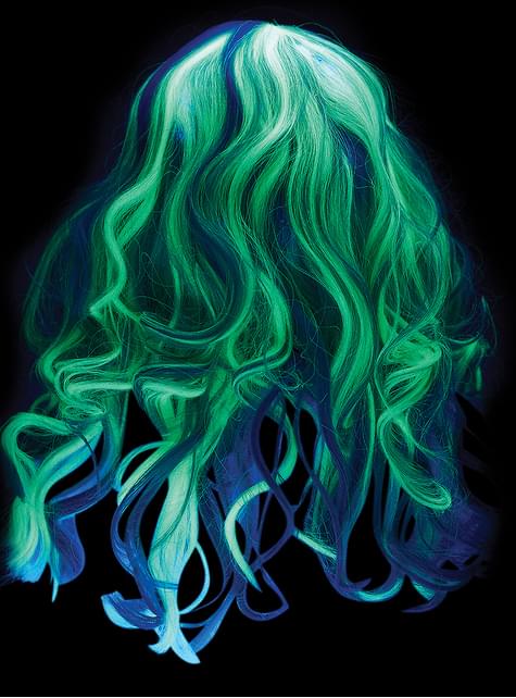 Peluca de novia fantasma fosforescente para niña - California Costumes | Funidelia