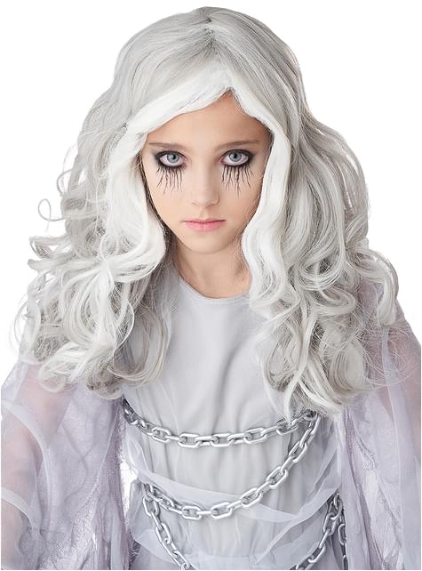Peluca de novia fantasma fosforescente para niña - California Costumes | Funidelia