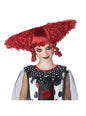 Peluca de Payasa del terror roja