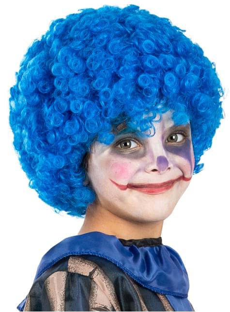 Peluca de payaso azul para niños - Funiglobal | Funidelia