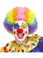 Peluca de payaso multicolor para niño