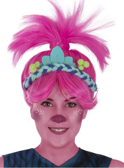 Peluca de Poppy Trolls 3 - Funiglobal | Funidelia