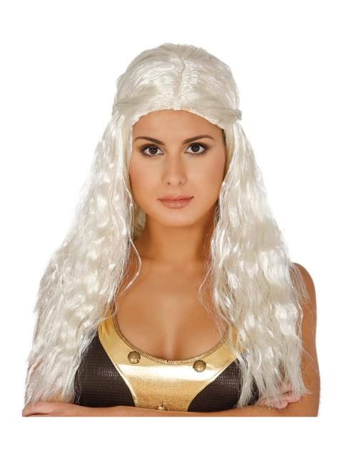 Peluca de princesa madre de dragones para mujer