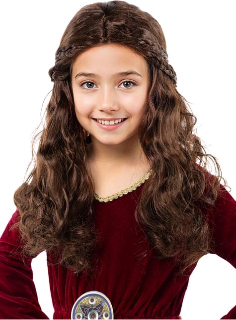 Peluca de princesa medieval para niña - Funiglobal | Funidelia
