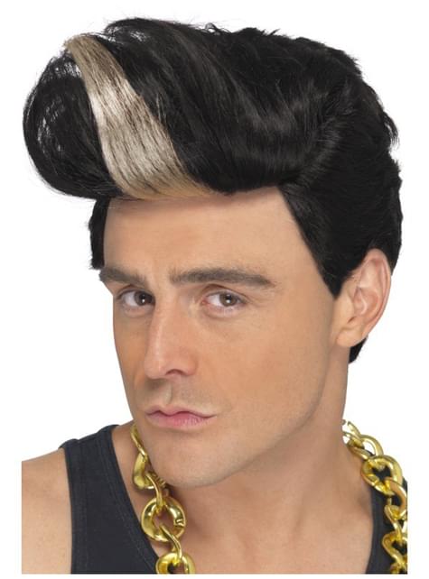 Peluca años 50 con tupé