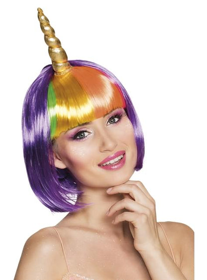 Peluca de unicornio morado para mujer - Boland | Funidelia