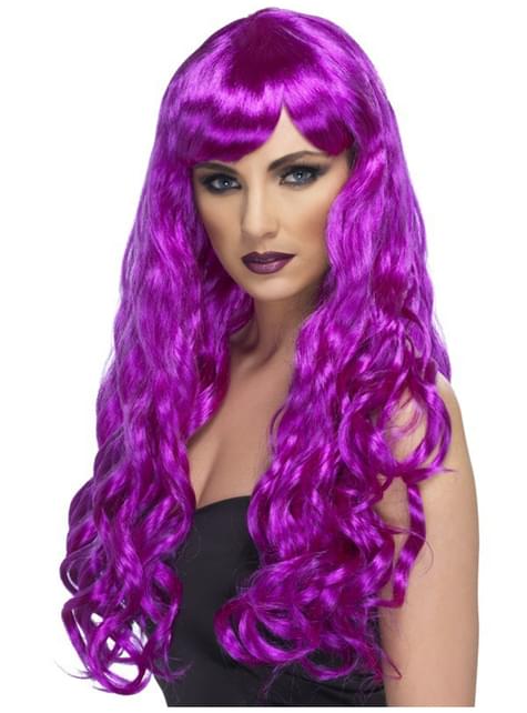 Peluca del deseo morada