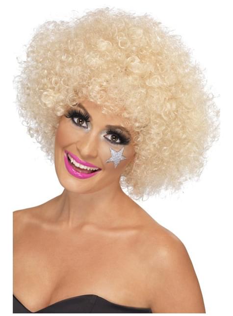 Peluca funky afro rubia - Smiffys | Funidelia