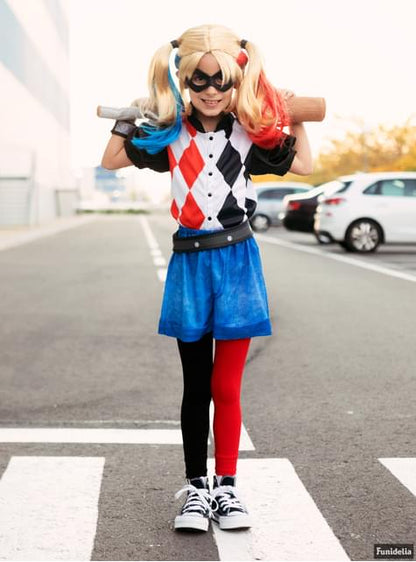 Peluca Harley Quinn para niña - Funiglobal | Funidelia