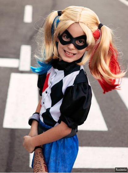 Peluca Harley Quinn para niña - Funiglobal | Funidelia
