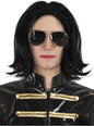 Peluca lisa y gafas de Michael Jackson - Funiglobal | Funidelia