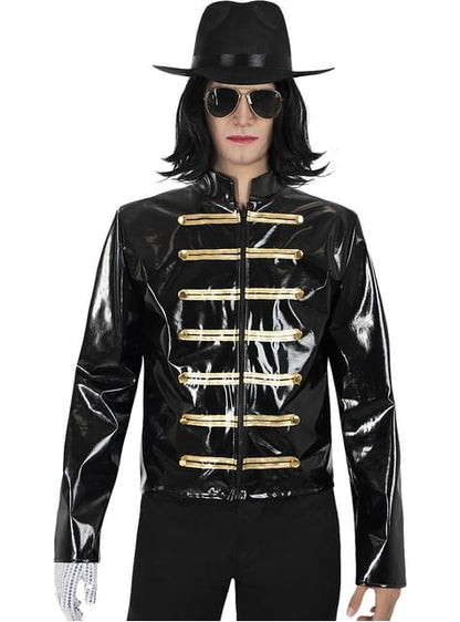 Peluca lisa y gafas de Michael Jackson - Funiglobal | Funidelia