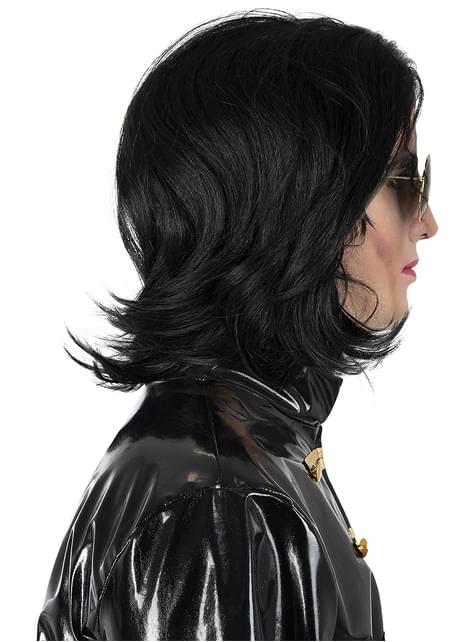Peluca lisa y gafas de Michael Jackson - Funiglobal | Funidelia