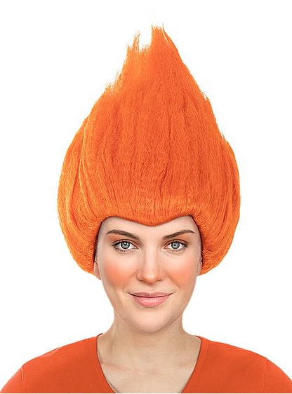 Peluca naranja - Trolls - Funiglobal | Funidelia