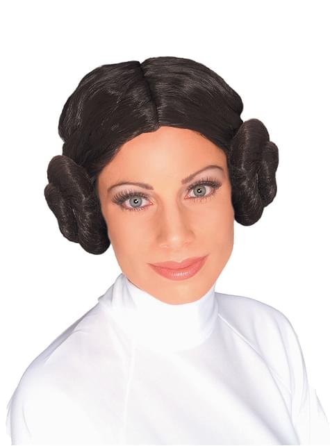 Peluca Princesa Leia para mujer