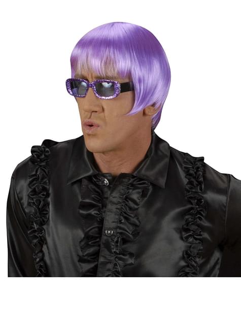 Peluca rave lila