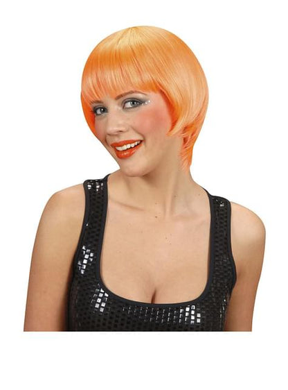 Peluca rave naranja fluorescente - Widmann | Funidelia