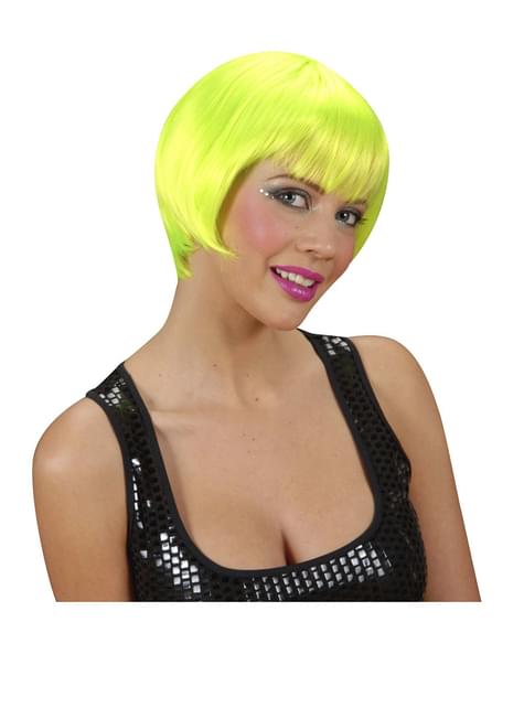 Peluca rave verde fluorescente - Widmann | Funidelia