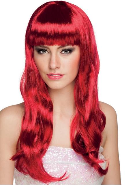 Peluca rojo rubí para mujer - Boland | Funidelia