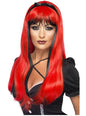 Peluca seductora rojo