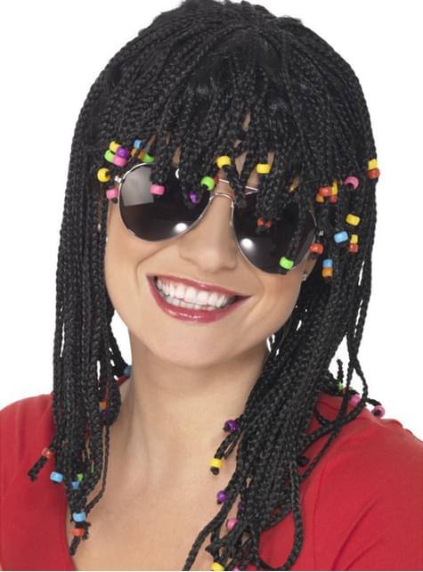 Peluca con trenzas africanas