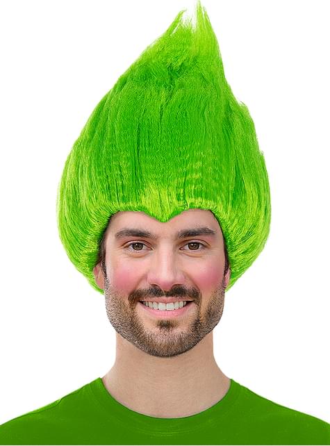 Peluca verde - Trolls - Funiglobal | Funidelia