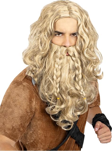 Peluca y barba de vikingo - Funiglobal | Funidelia