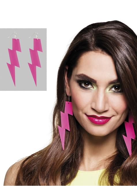 Pendientes de rayo rosa para mujer - Boland | Funidelia