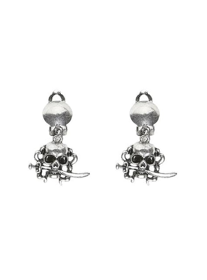 Pendientes piratas de calavera para mujer - Widmann | Funidelia