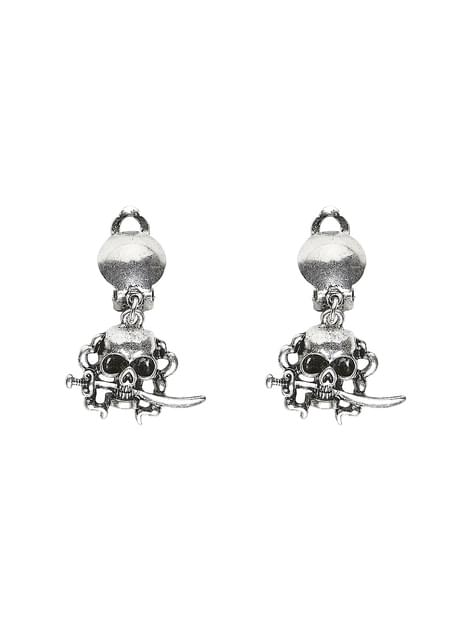 Pendientes piratas de calavera para mujer - Widmann | Funidelia