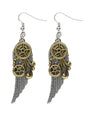 Pendientes steampunk con forma de alas - Widmann | Funidelia