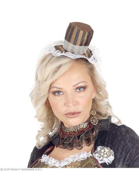 Pendientes steampunk metalizados - Widmann | Funidelia