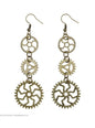 Pendientes steampunk metalizados - Widmann | Funidelia