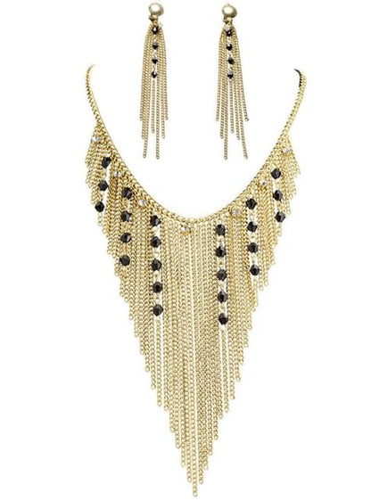 Pendientes y collar de diosa egipcia para mujer