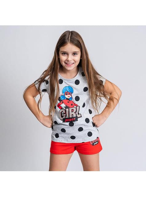 Pijama Ladybug “Girl Power“ corto para niña - Miraculous Ladybug